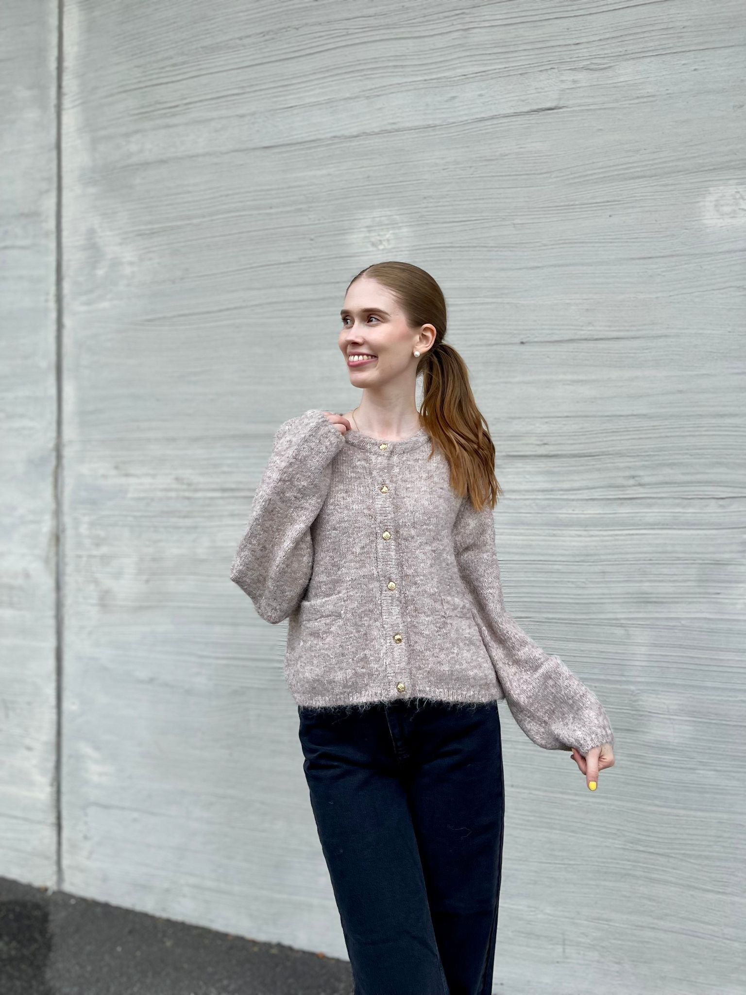 OBJSAGGIA Pullover - Humus